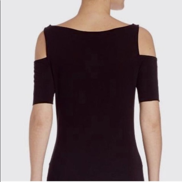 Bailey44 Cold Shoulder Black Top size M - Picture 2 of 4
